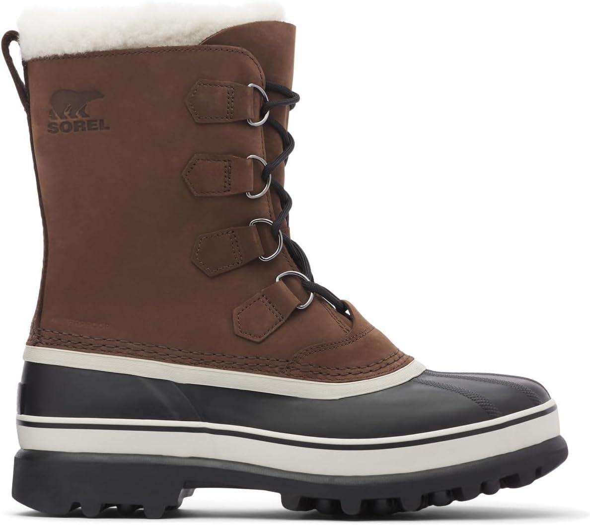 imageMens Sorel Caribou Wool Rain Snow Hiking Waterproof Mid Calf Winter BootBruno