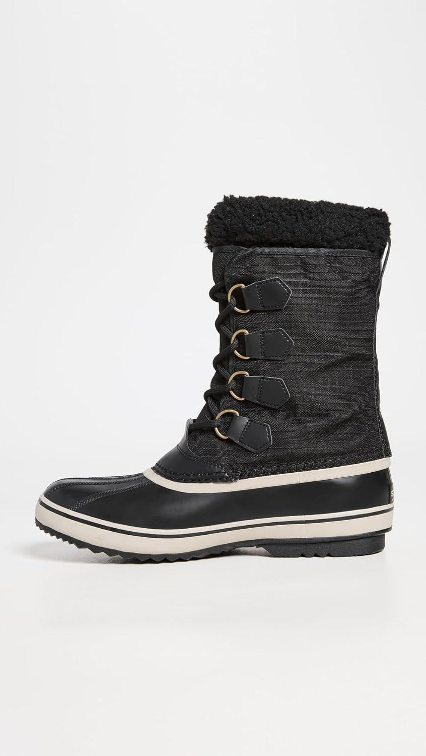 imageSOREL Mens 1964 Pac Nylon Snow Boot for WinterBlack Black Ancient Fossil