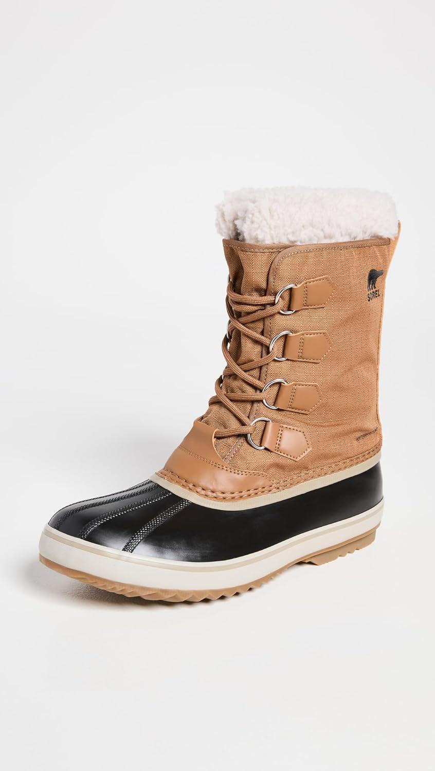 imageSOREL Mens 1964 Pac Nylon Snow Boot for WinterCamel Brown Black Collection 2023 2024