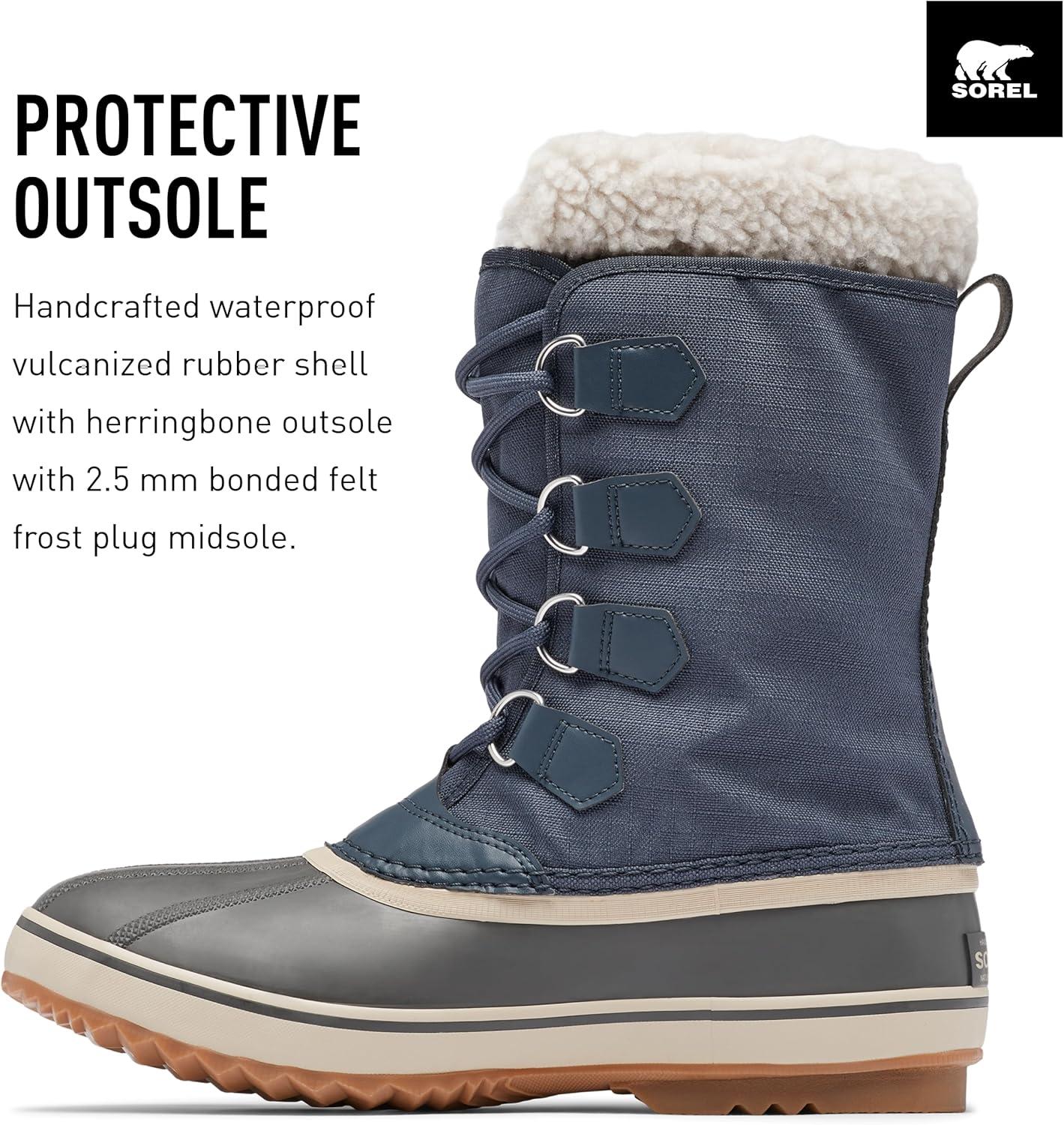 imageSOREL Mens 1964 Pac Nylon Snow Boot for WinterIndia Ink Gum 10