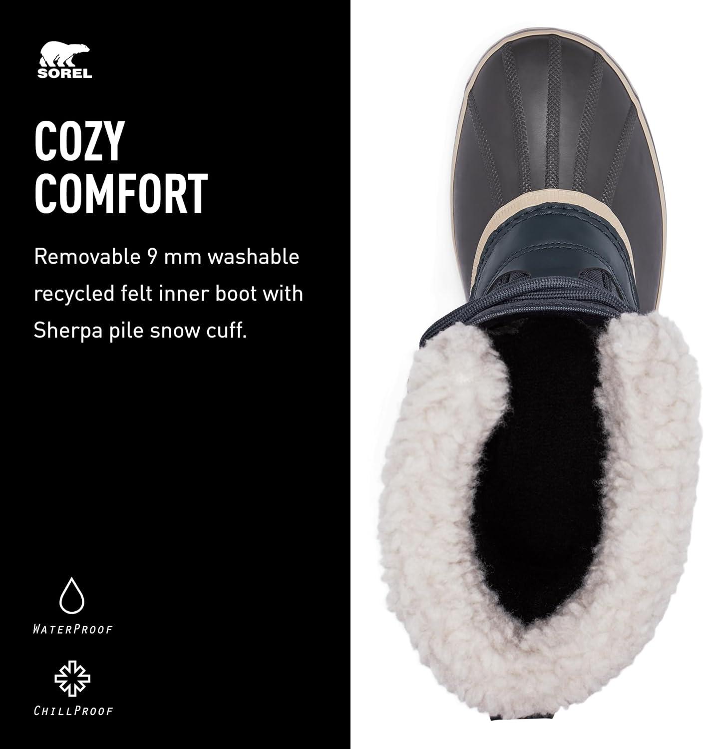 imageSOREL Mens 1964 Pac Nylon Snow Boot for WinterIndia InkGum 10