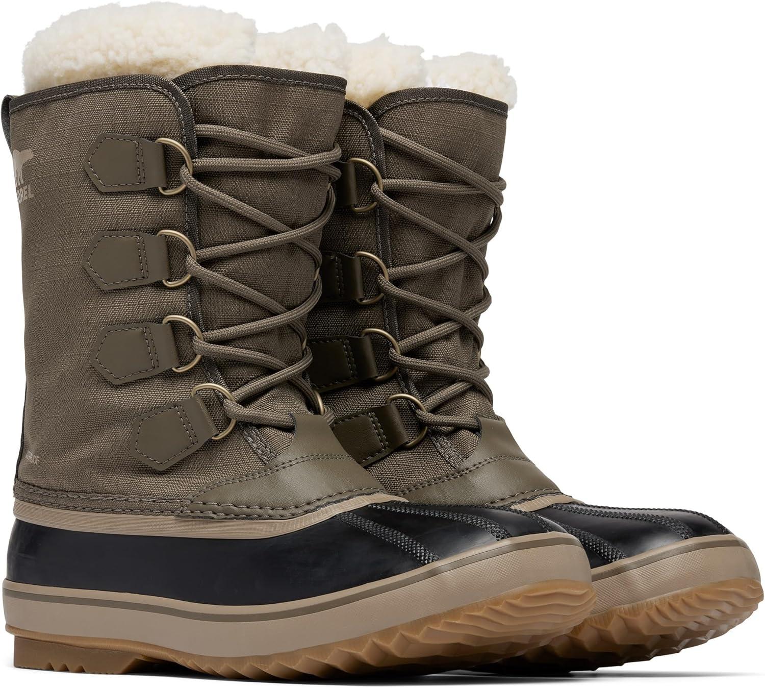 imageSOREL Mens 1964 Pac Nylon Snow Boot for WinterMajor Black