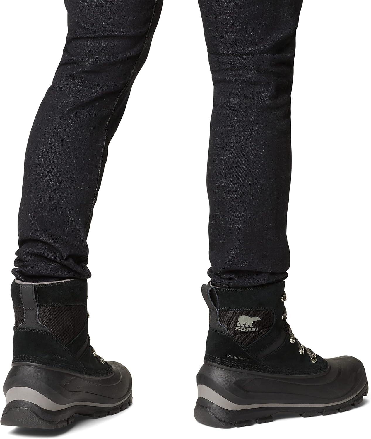 imageSOREL Mens Buxton Lace Waterproof Winter BootBlack Quarry