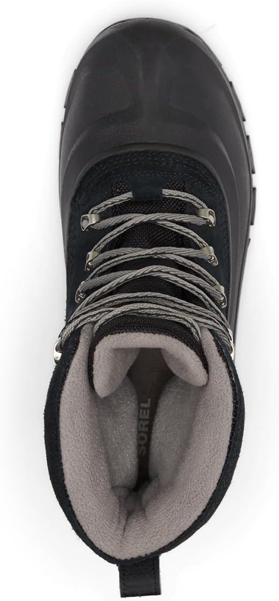imageSOREL Mens Buxton Lace Waterproof Winter BootBlack Quarry