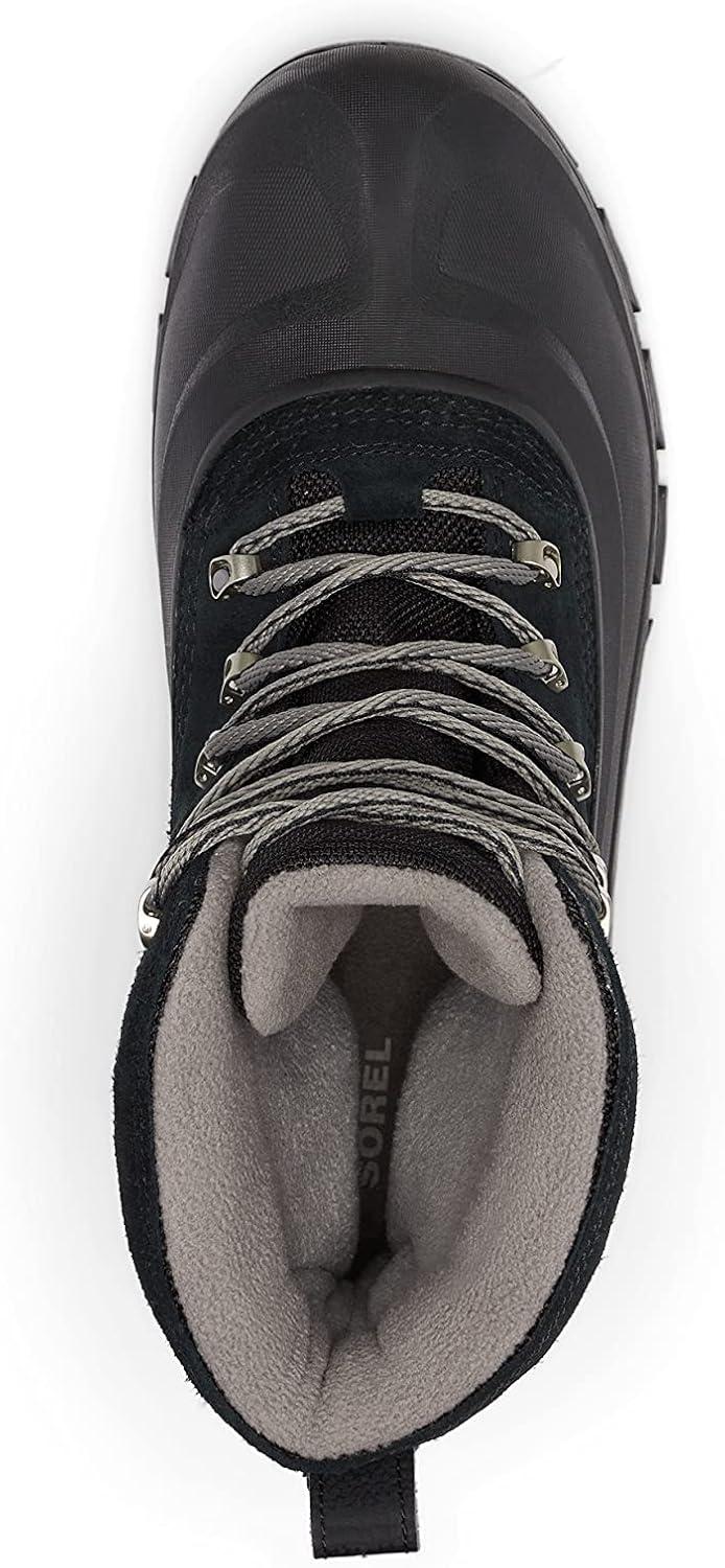imageSOREL Mens Buxton Lace Waterproof Winter BootBlack Quarry