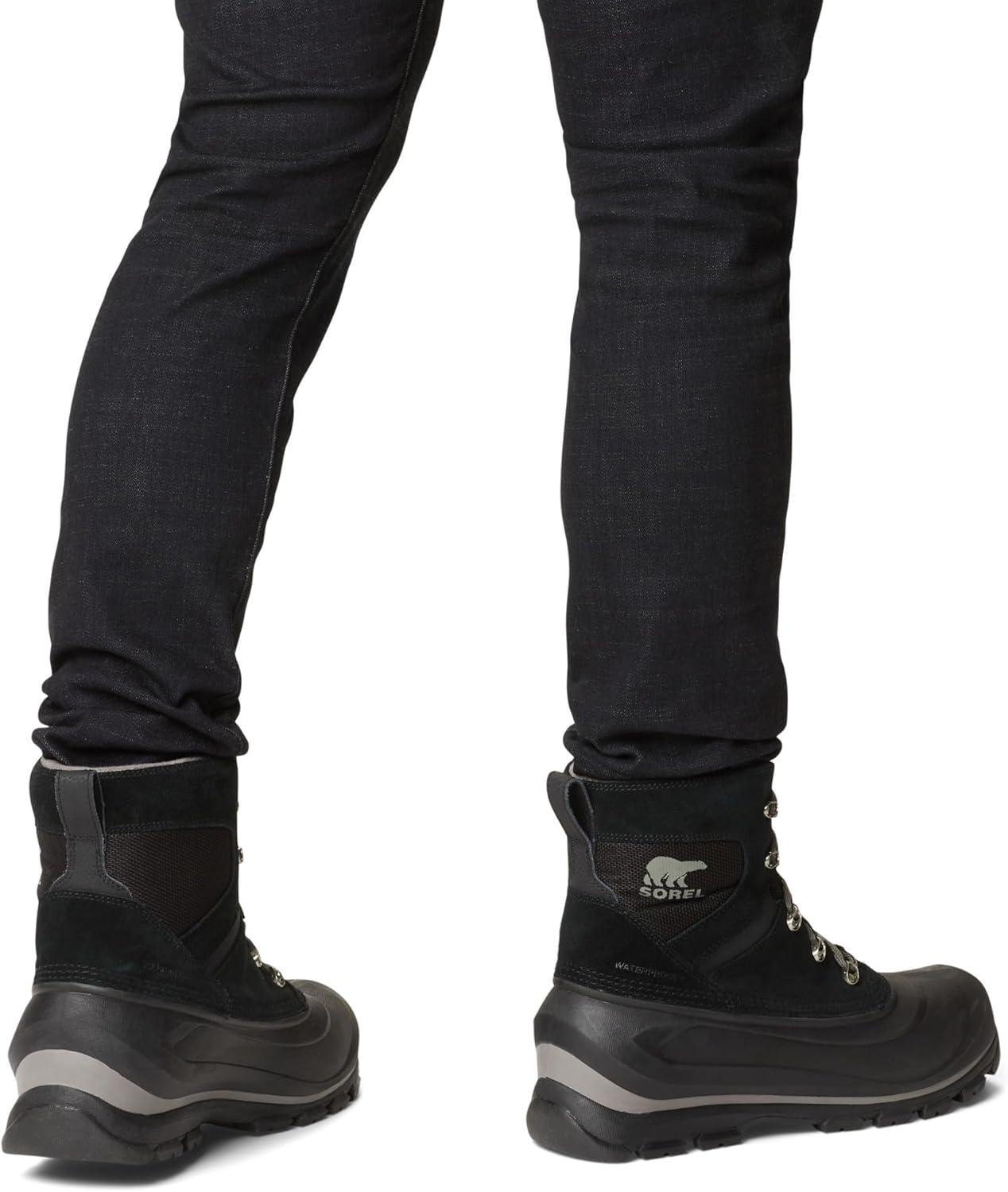 imageSOREL Mens Buxton Lace Waterproof Winter BootBlackQuarry