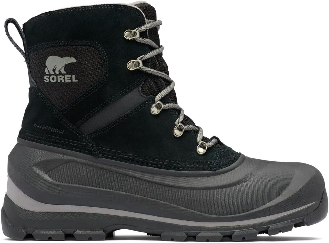 imageSOREL Mens Buxton Lace Waterproof Winter BootBlackQuarry