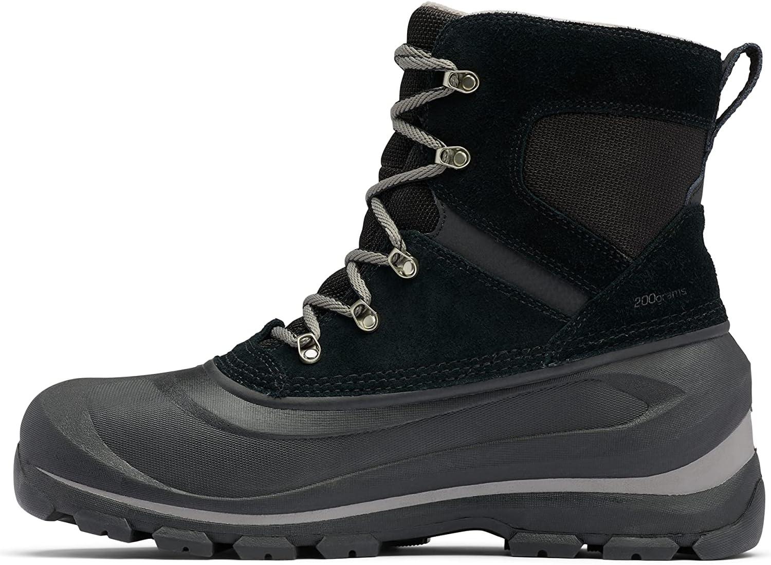 imageSOREL Mens Buxton Lace Waterproof Winter BootBlackQuarry