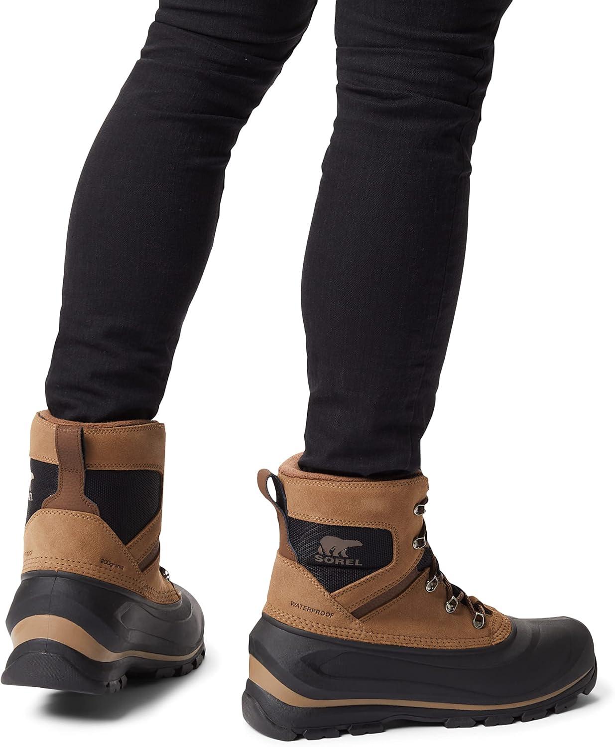 imageSOREL Mens Buxton Lace Waterproof Winter BootDelta Black