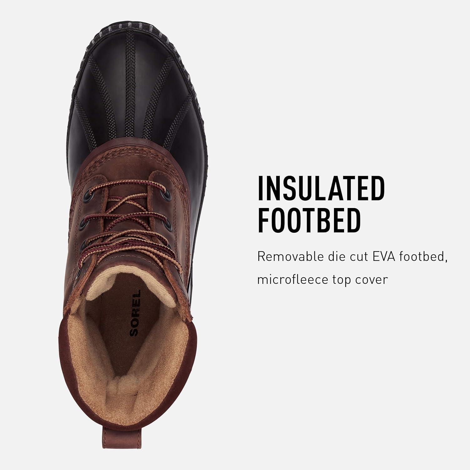 imageSOREL Mens Cheyanne II Waterproof Insulated Winter BootTobacco Black