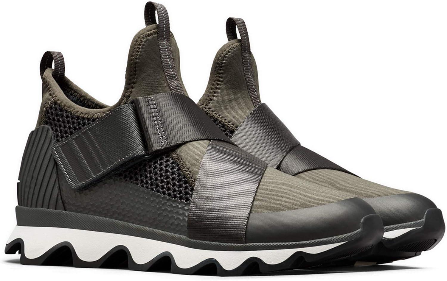 imageSOREL Womens Kinetic Sneak Knit Sneaker with Scalloped Sole and Stretch StrapsAlpine Tundra