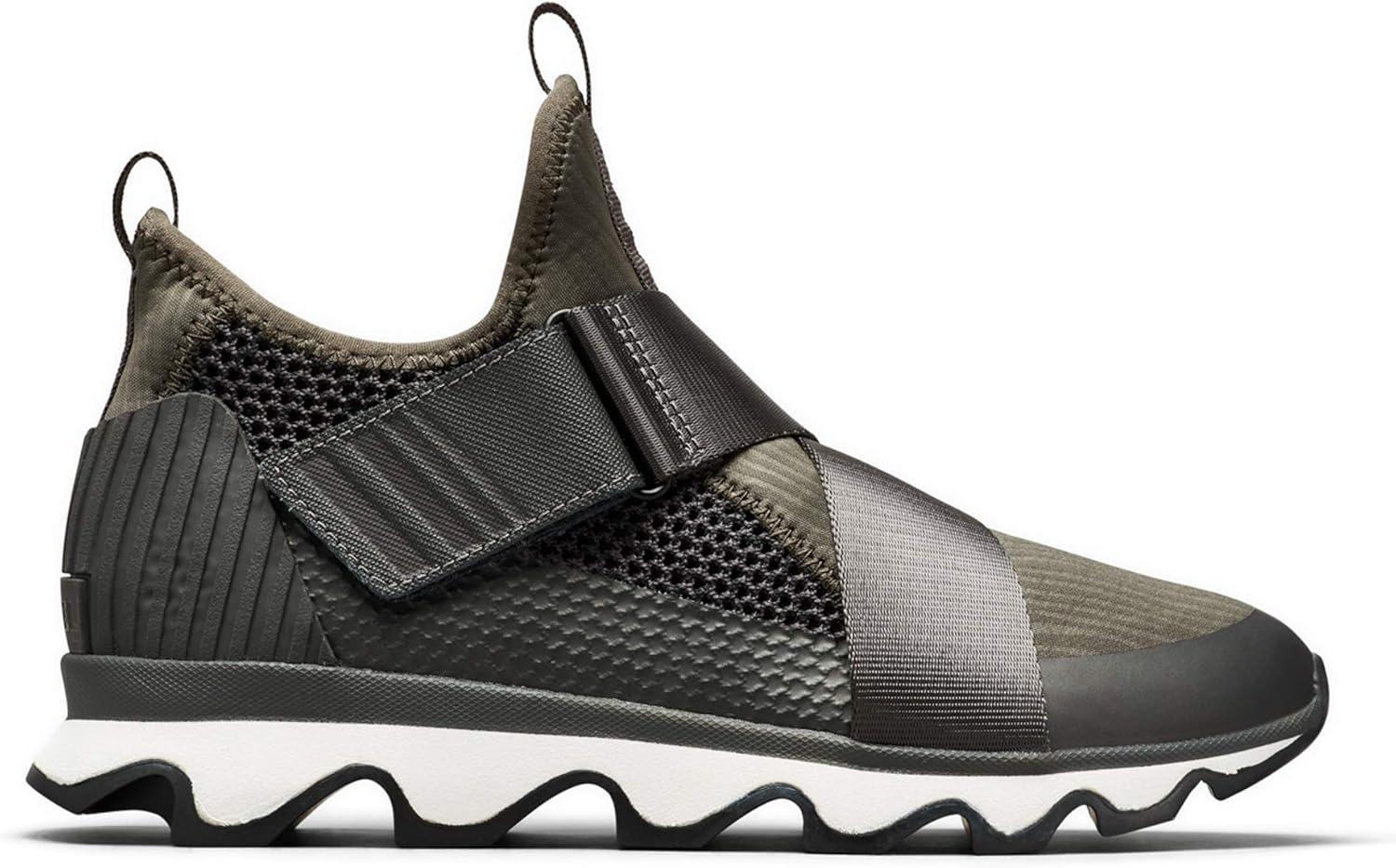 imageSOREL Womens Kinetic Sneak Knit Sneaker with Scalloped Sole and Stretch StrapsAlpine Tundra