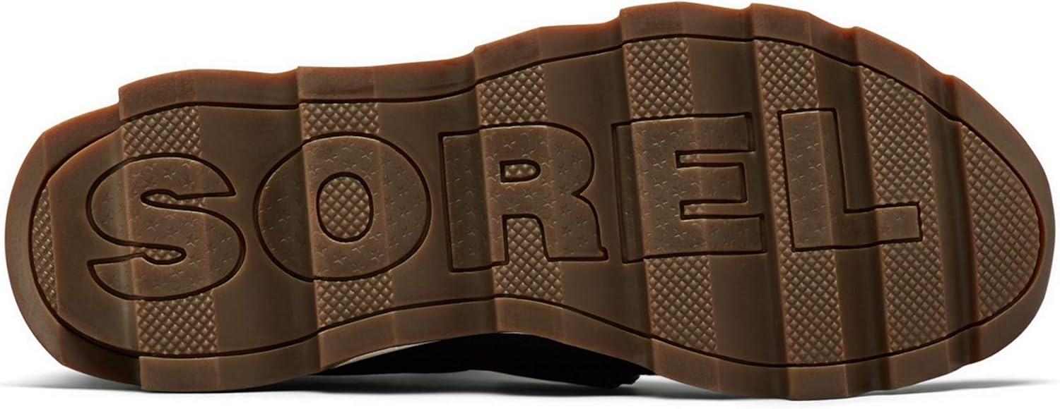 imageSOREL Womens Kinetic Sneak Knit Sneaker with Scalloped Sole and Stretch StrapsBlackWhite