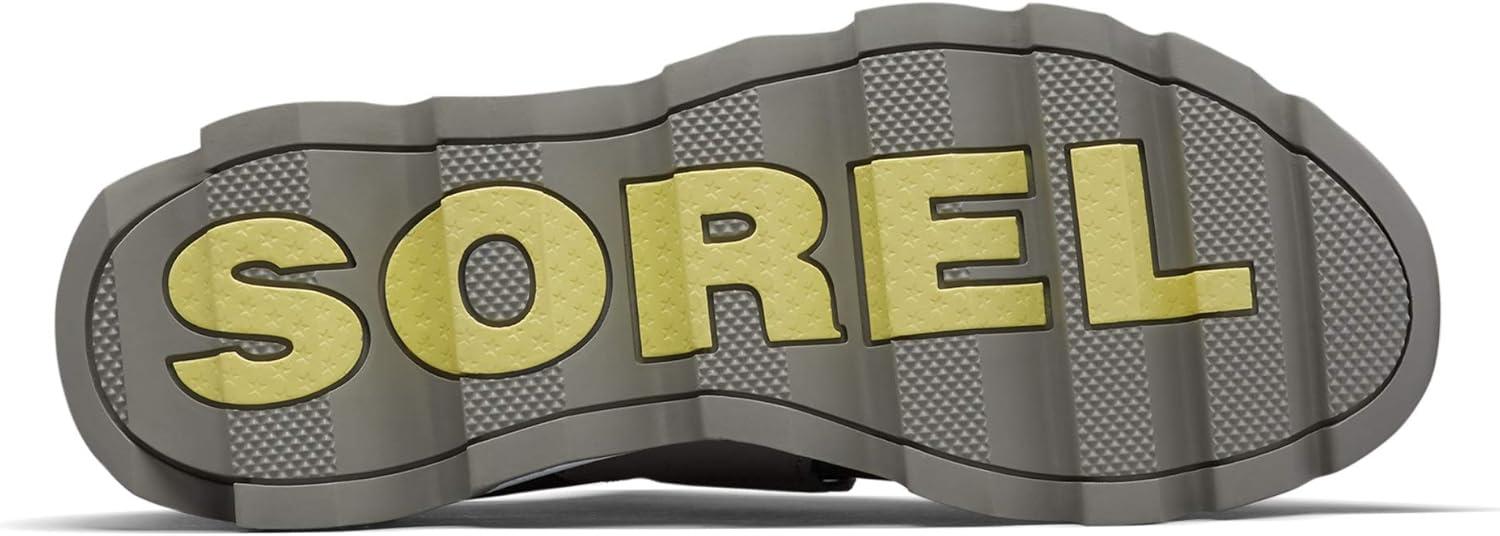 imageSOREL Womens Kinetic Sneak Knit Sneaker with Scalloped Sole and Stretch StrapsGrey Dove
