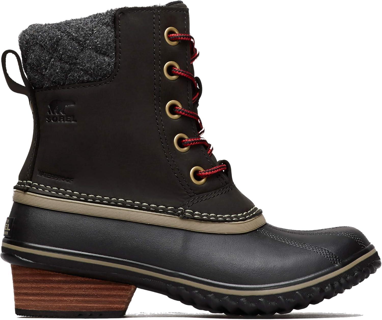 imageSOREL Womens Slimpack Lace II Waterproof Insulated BootBlack Kettle