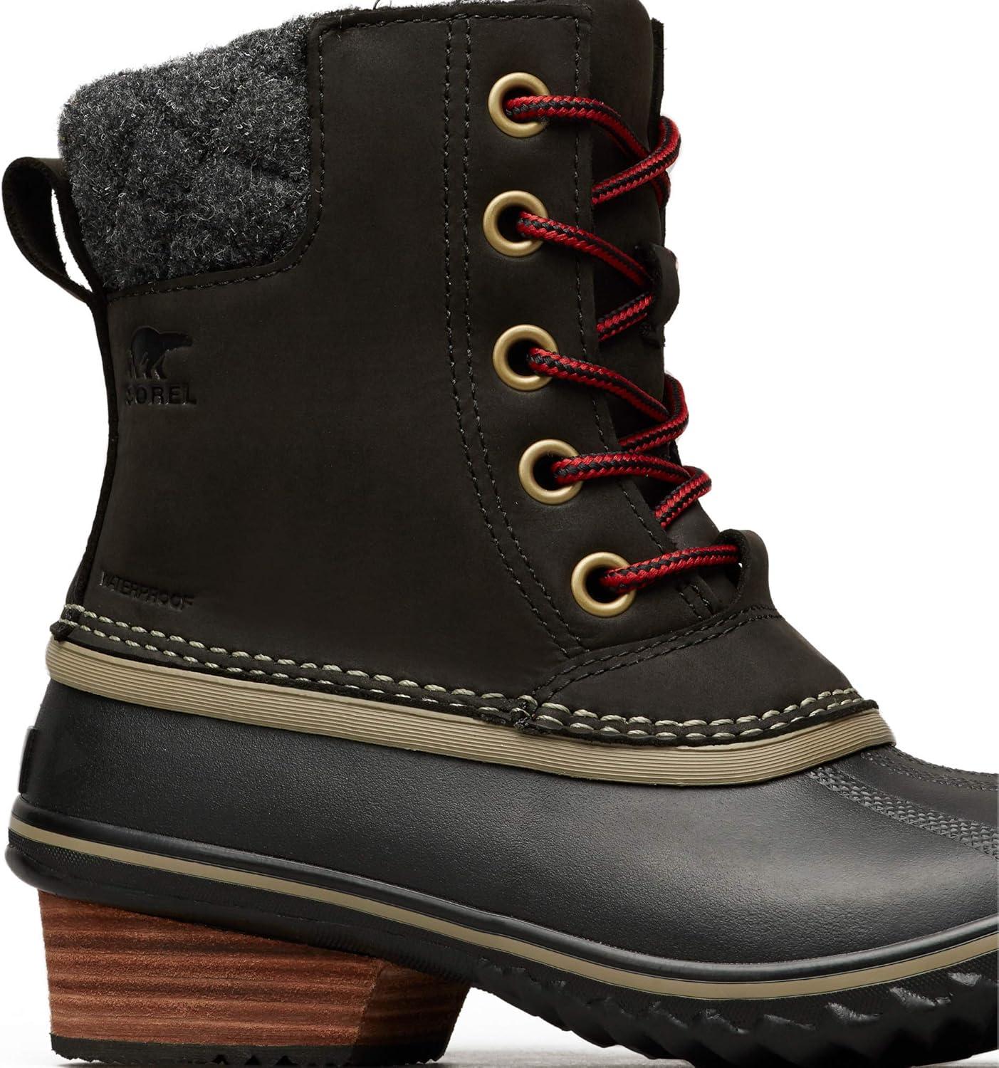 imageSOREL Womens Slimpack Lace II Waterproof Insulated BootBlack Kettle
