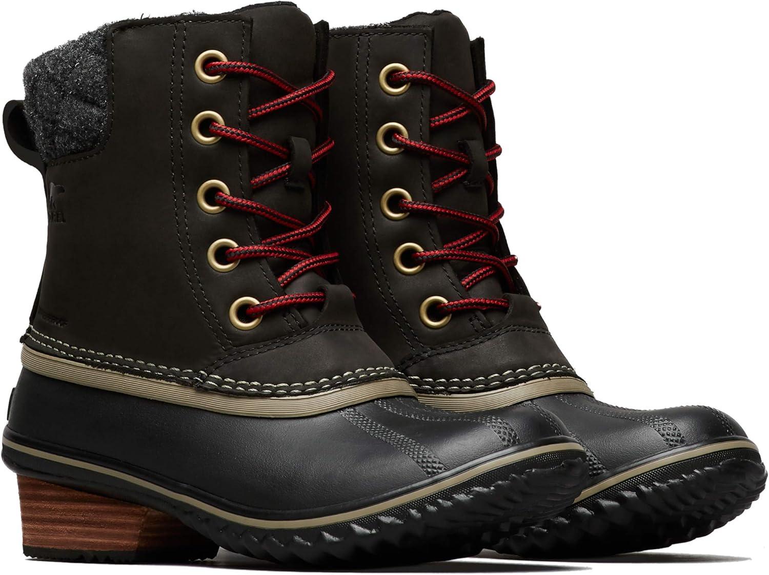 imageSOREL Womens Slimpack Lace II Waterproof Insulated BootBlack Kettle