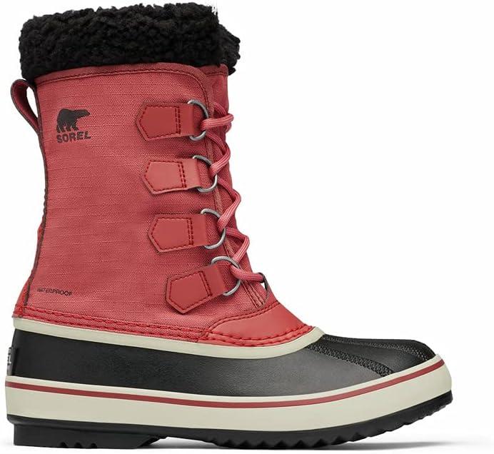 imageSOREL Womens Winter Carnival Waterproof Boot for WinterRed Rose Dust X Black