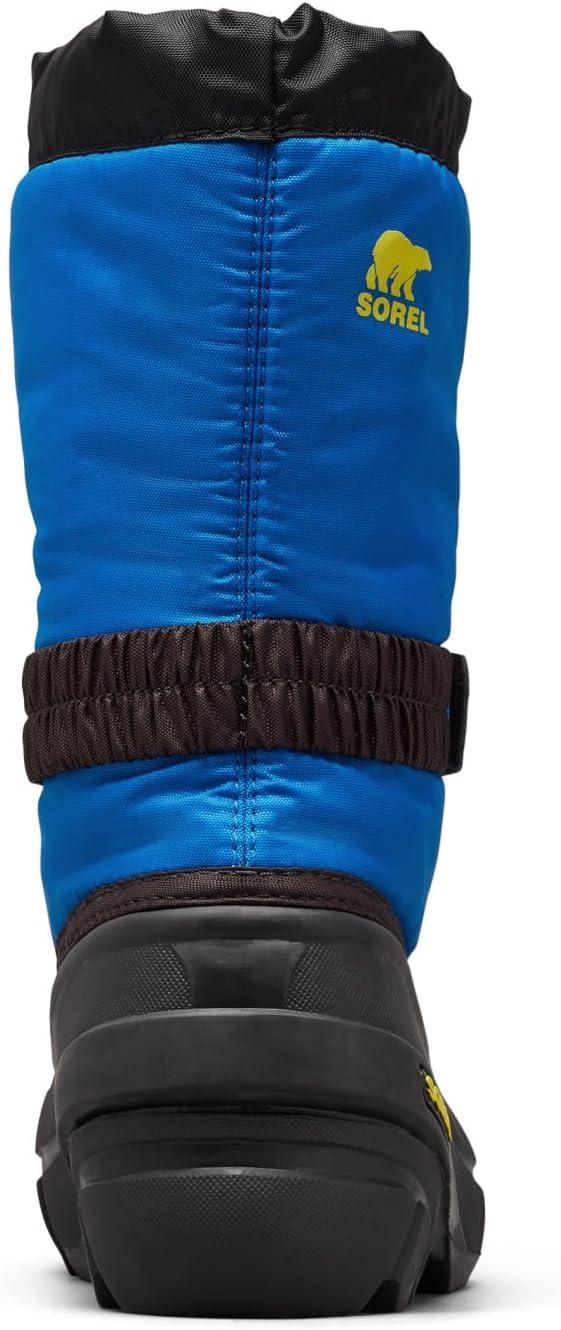 imageSOREL Youth Flurry Winter Snow Boots for KidsBlack Super Blue Youth Collection 2023