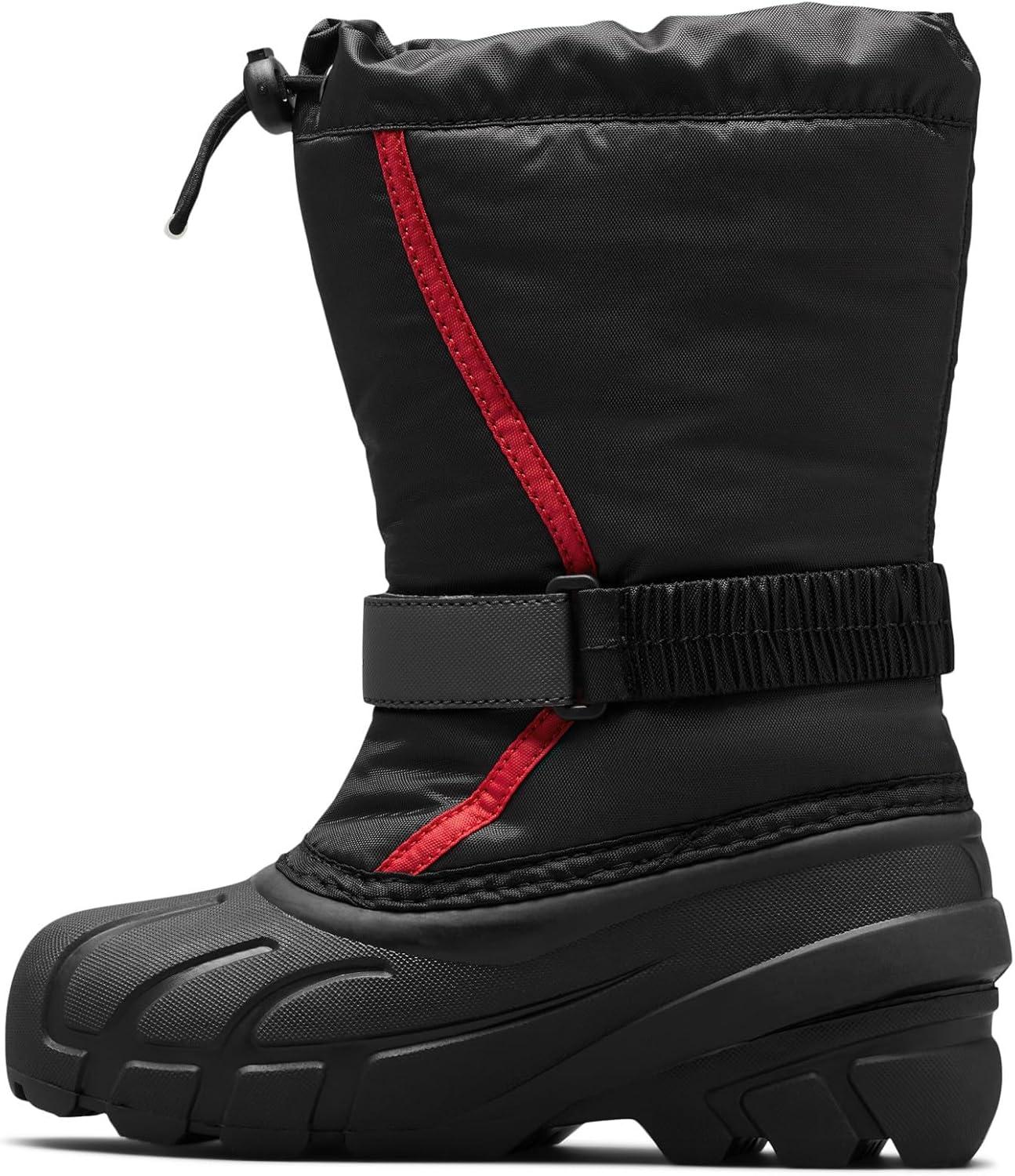 imageSOREL Youth Flurry Winter Snow Boots for KidsBlackBright Red
