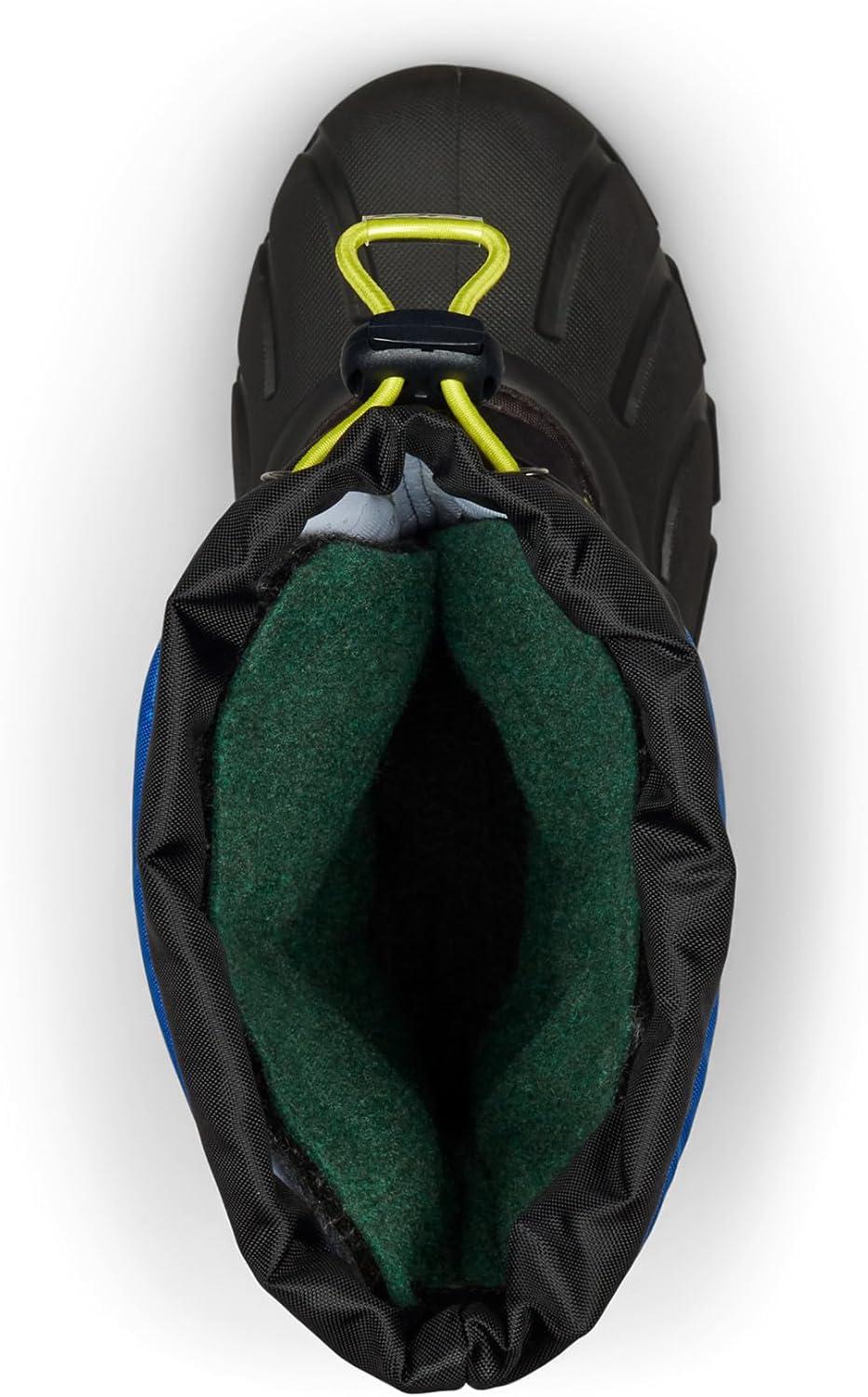 imageSOREL Youth Flurry Winter Snow Boots for KidsBlackSuper Blue