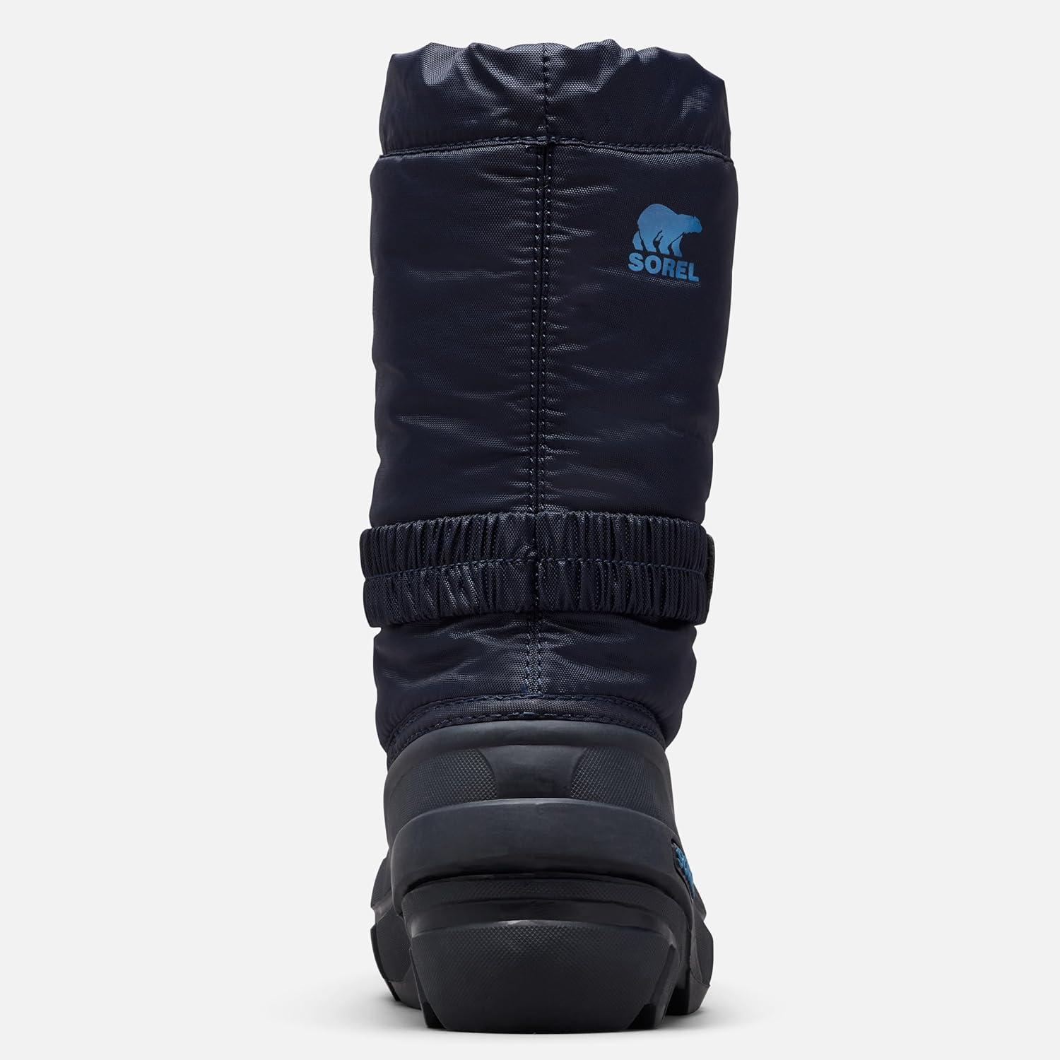 imageSOREL Youth Flurry Winter Snow Boots for KidsCollegiate Navy Atmosphere