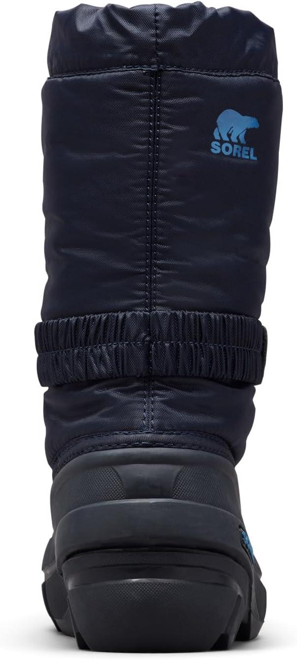 imageSOREL Youth Flurry Winter Snow Boots for KidsCollegiate Navy Atmosphere Youth Collection 2023
