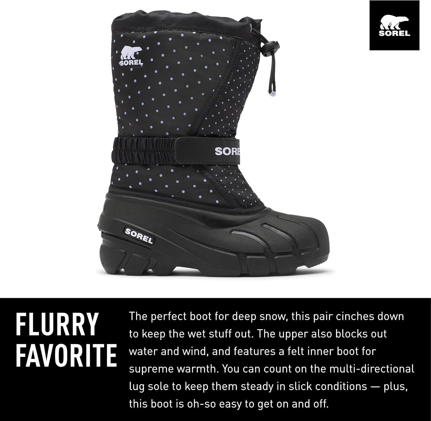 imageSOREL Childrens Flurry BootBlack