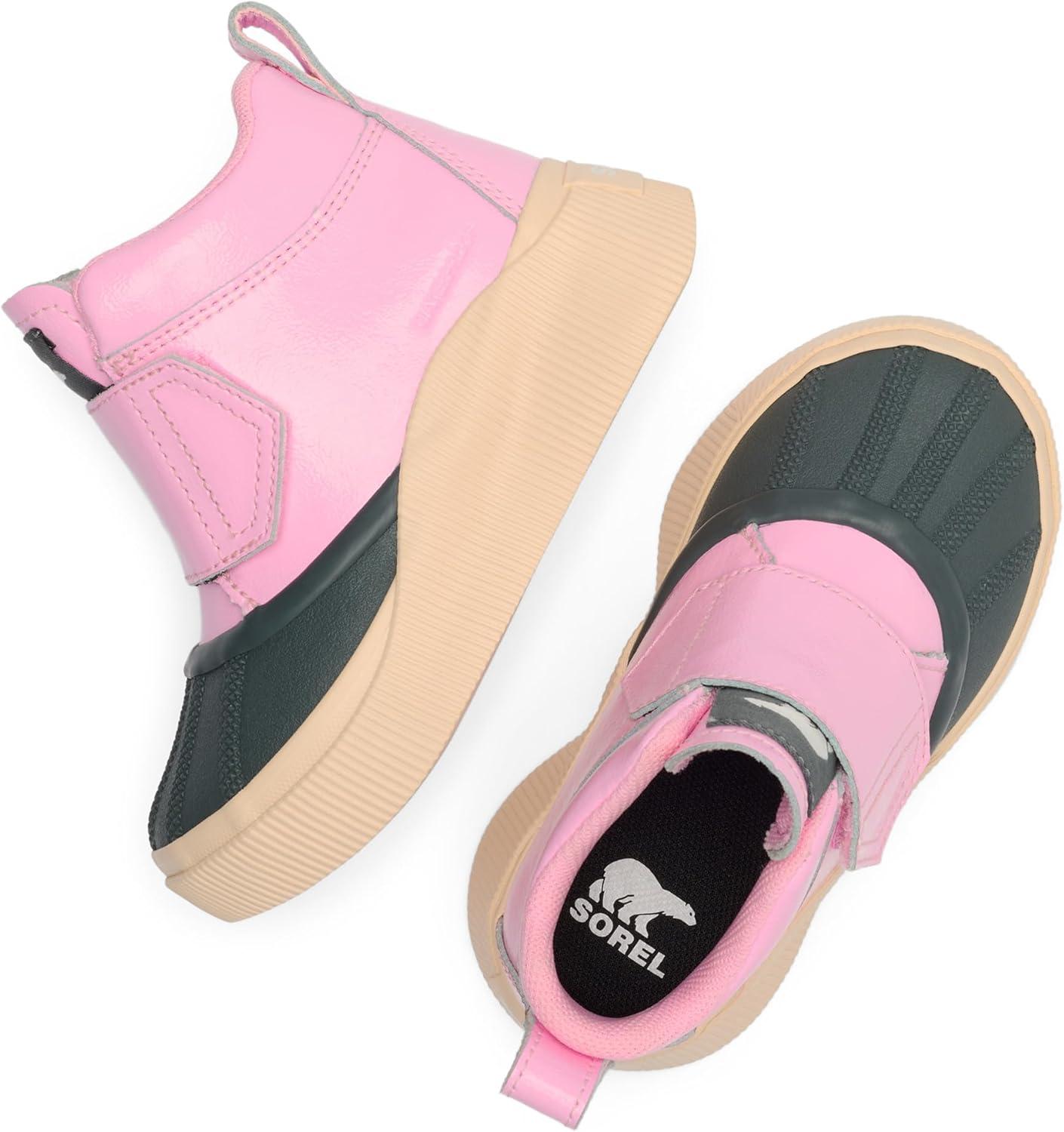 imageSOREL Childrens Out N About lV Strap Waterproof BootPink FlarePearlescent