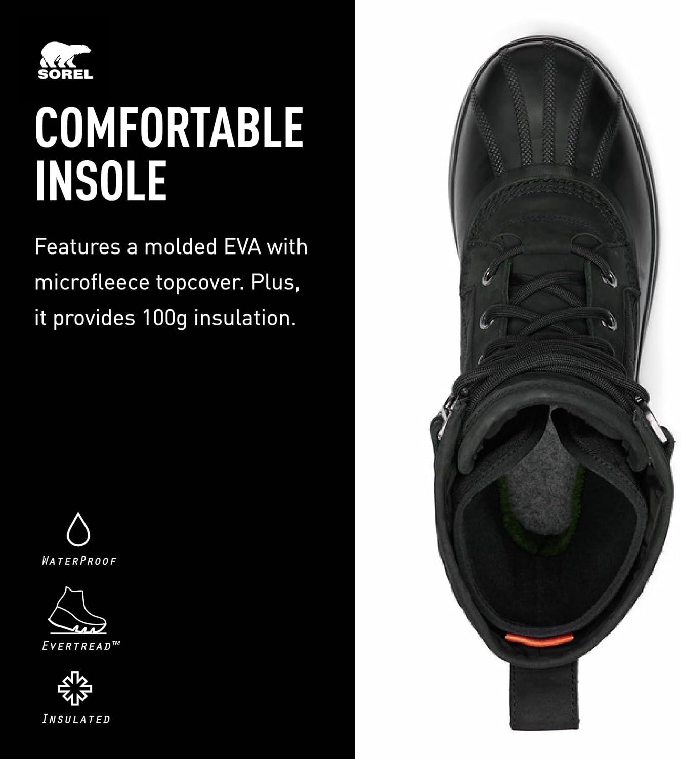 imageSOREL Mens Caribou Royal Waterproof BootBlackBlack