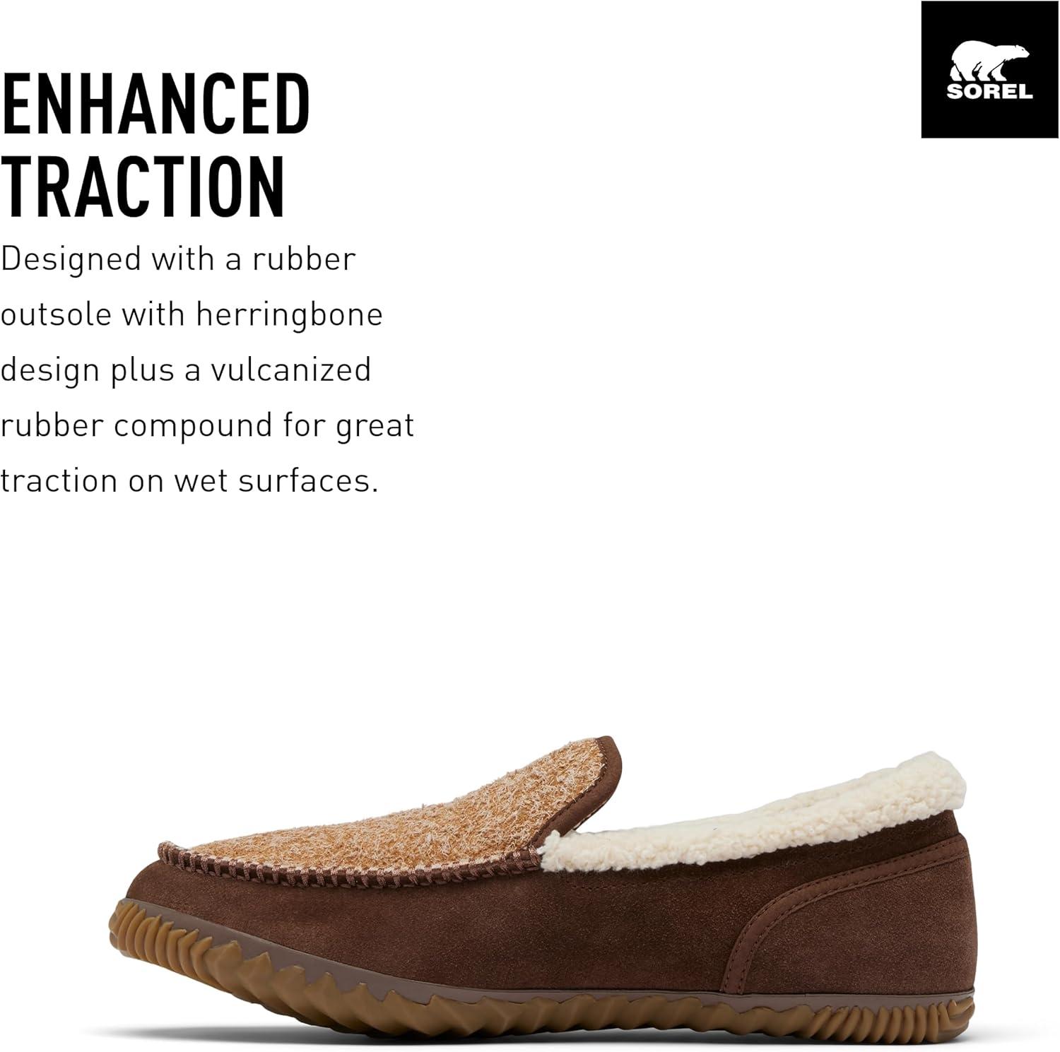 imageSOREL Mens Dude Moc SlipperElkNatural