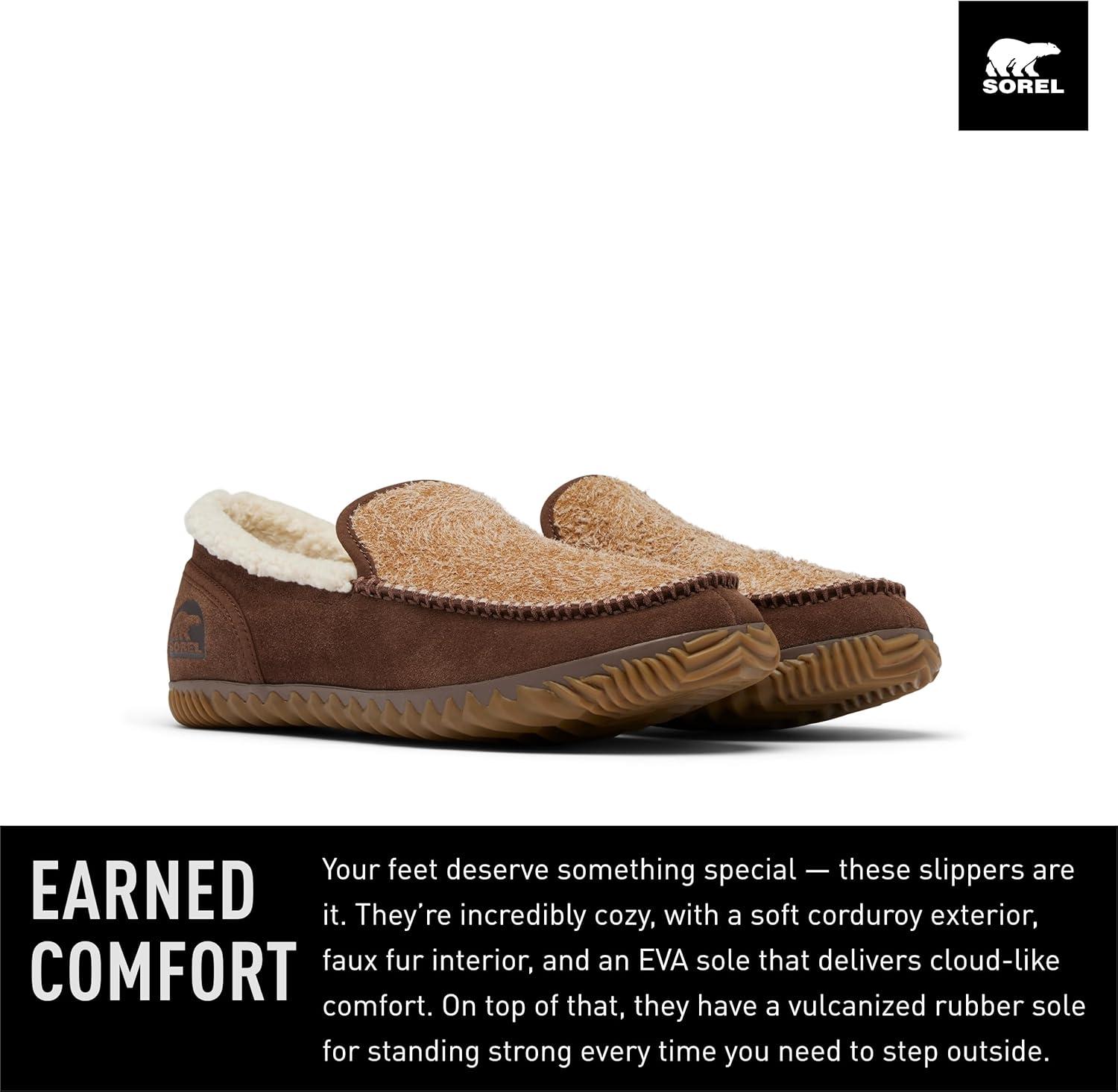 imageSOREL Mens Dude Moc SlipperElkNatural