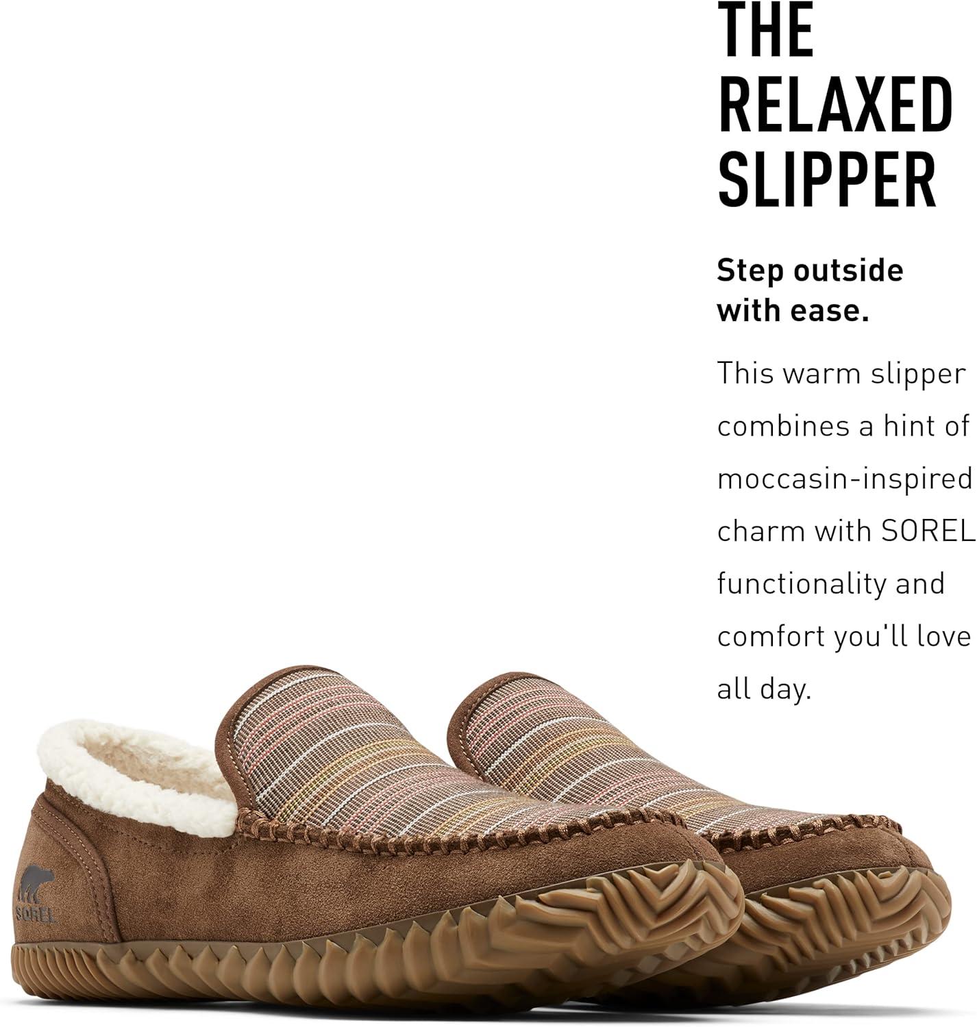 imageSOREL Mens Dude Moc SlipperUmber Gum 10