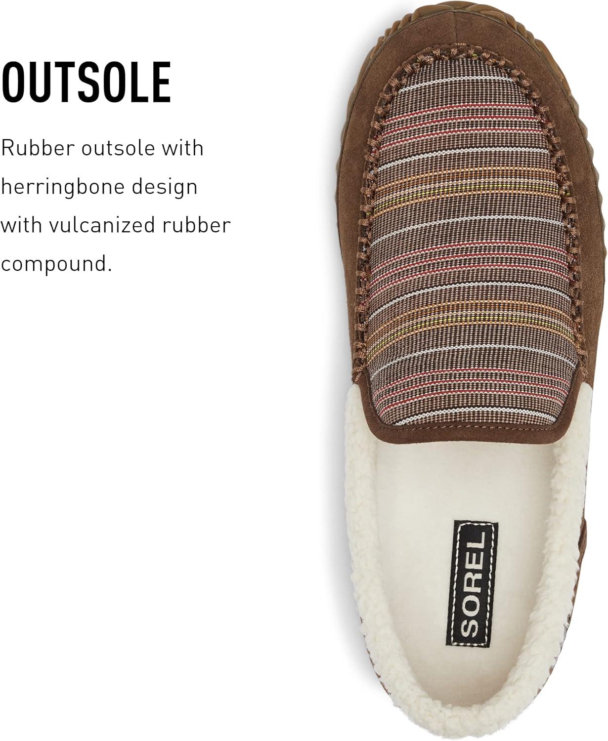 imageSOREL Mens Dude Moc SlipperUmber Gum 10