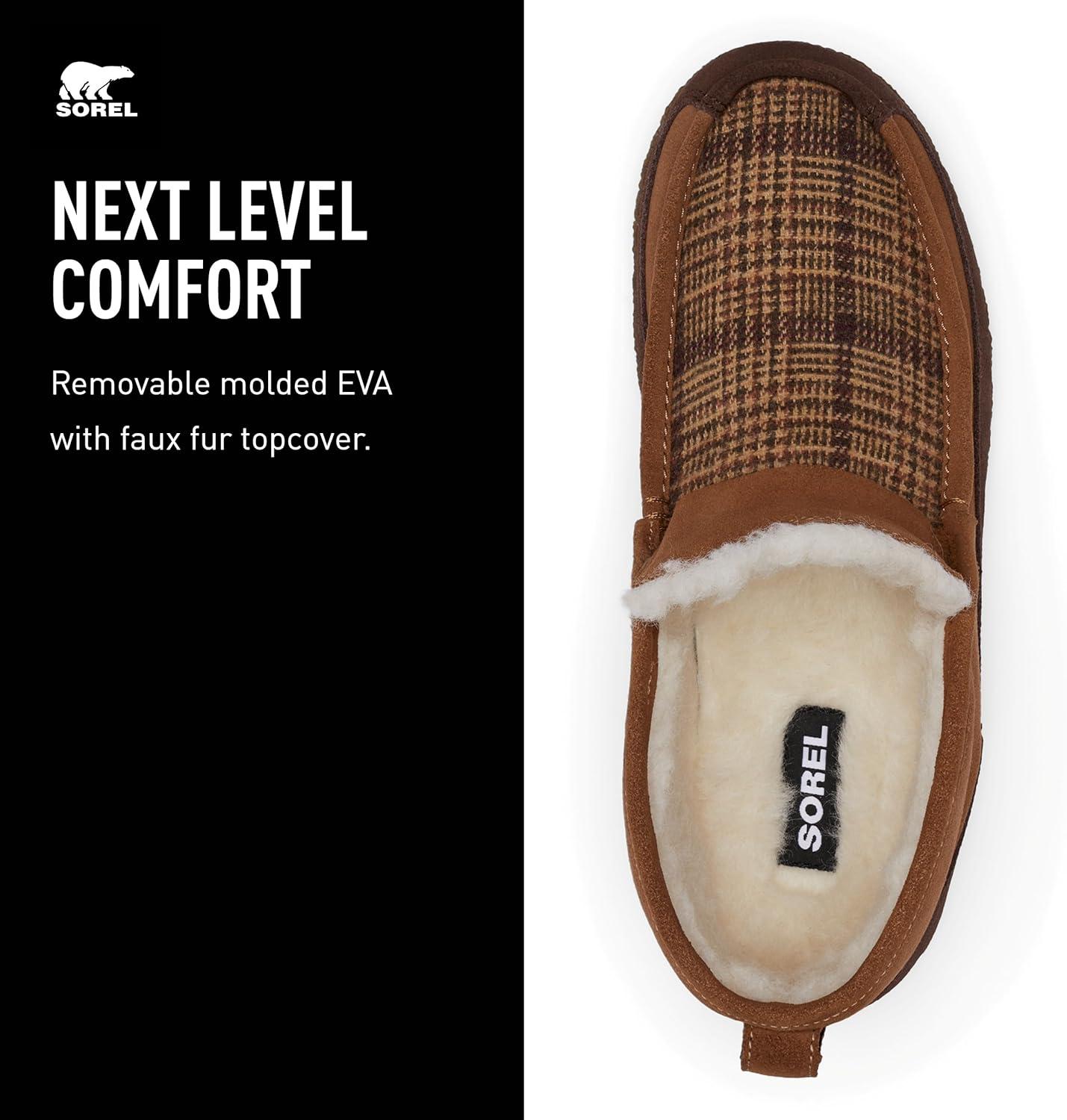 imageSOREL Mens Manawan ll Moc SlipperElkTobacco Plaid