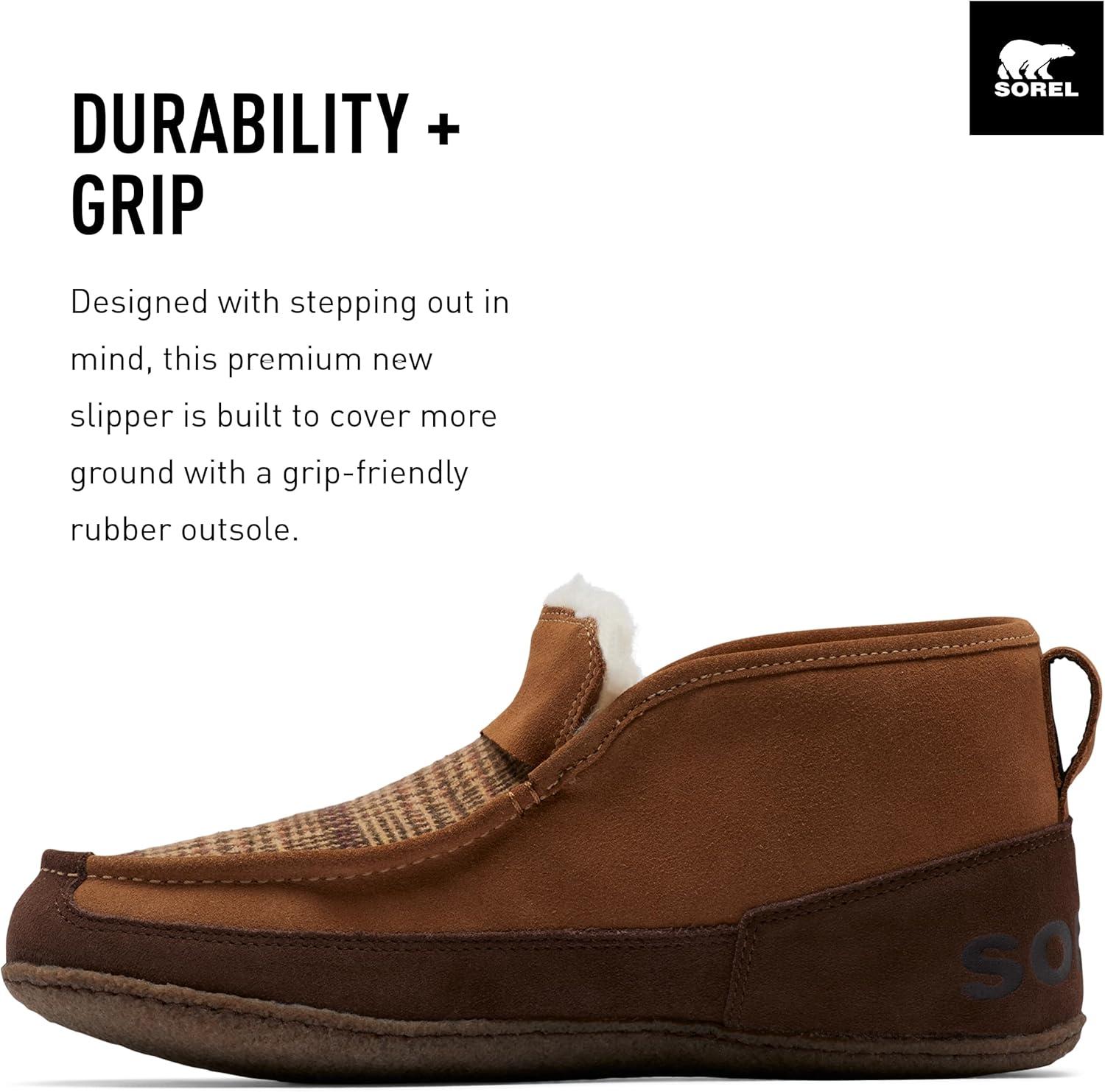 imageSOREL Mens Manawan ll Moc SlipperElkTobacco Plaid