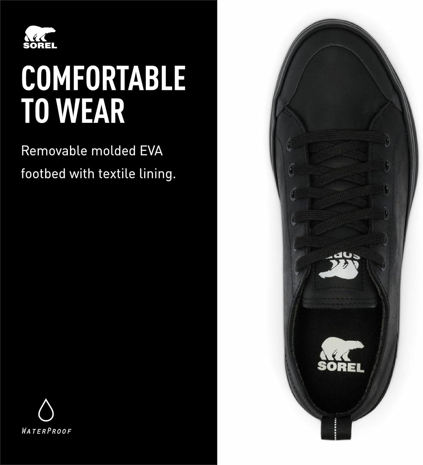 imageSOREL Mens Metro ll Low Waterproof SneakerBlack