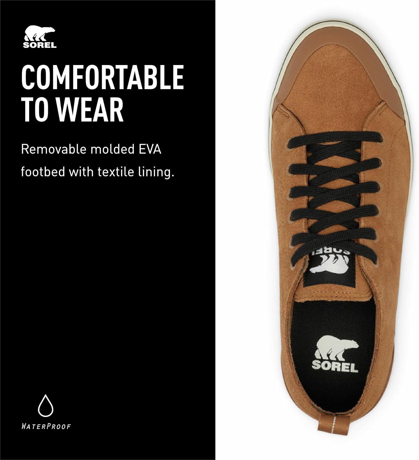 imageSOREL Mens Metro ll Low Waterproof SneakerElk chalk