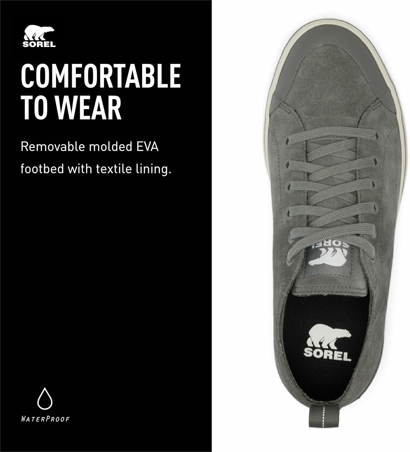 imageSOREL Mens Metro ll Low Waterproof SneakerQuarry Chalk