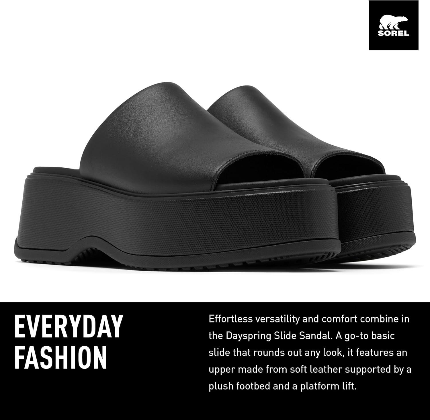 imageSOREL Womens Dayspring Slide SandalsBlack Black