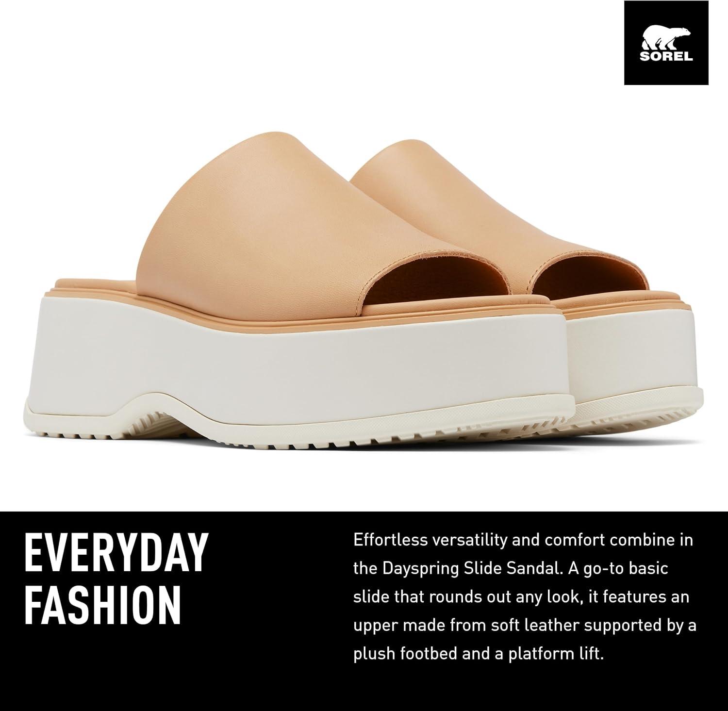 imageSOREL Womens Dayspring Slide SandalsHonest Beige Chalk