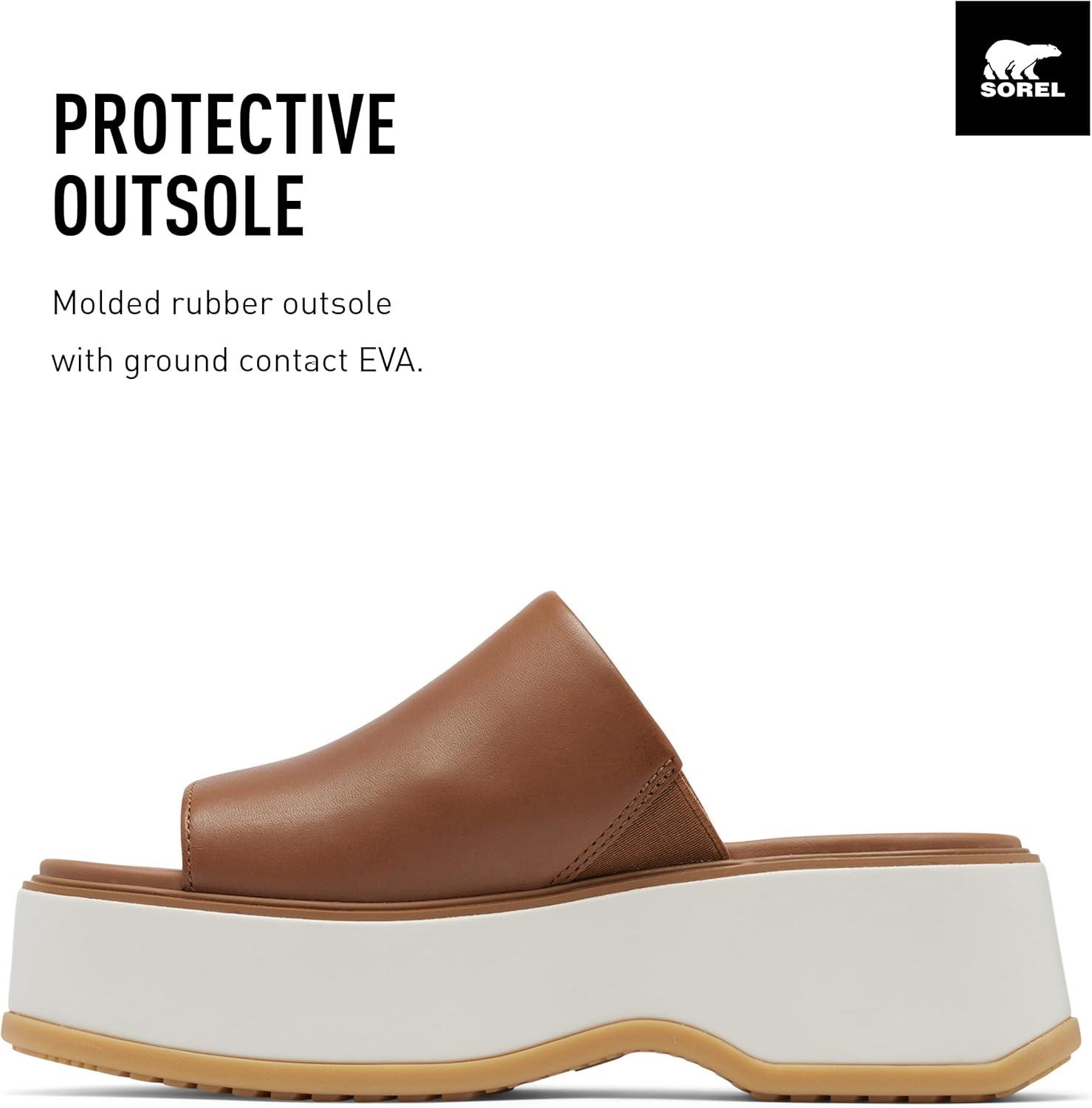 imageSOREL Womens Dayspring Slide SandalsVelvet Tan Chalk