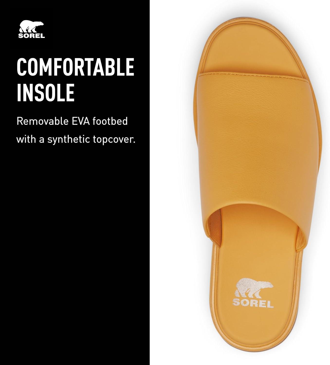 imageSOREL Womens Dayspring Slide SandalsYellow Ray Yellow Ray