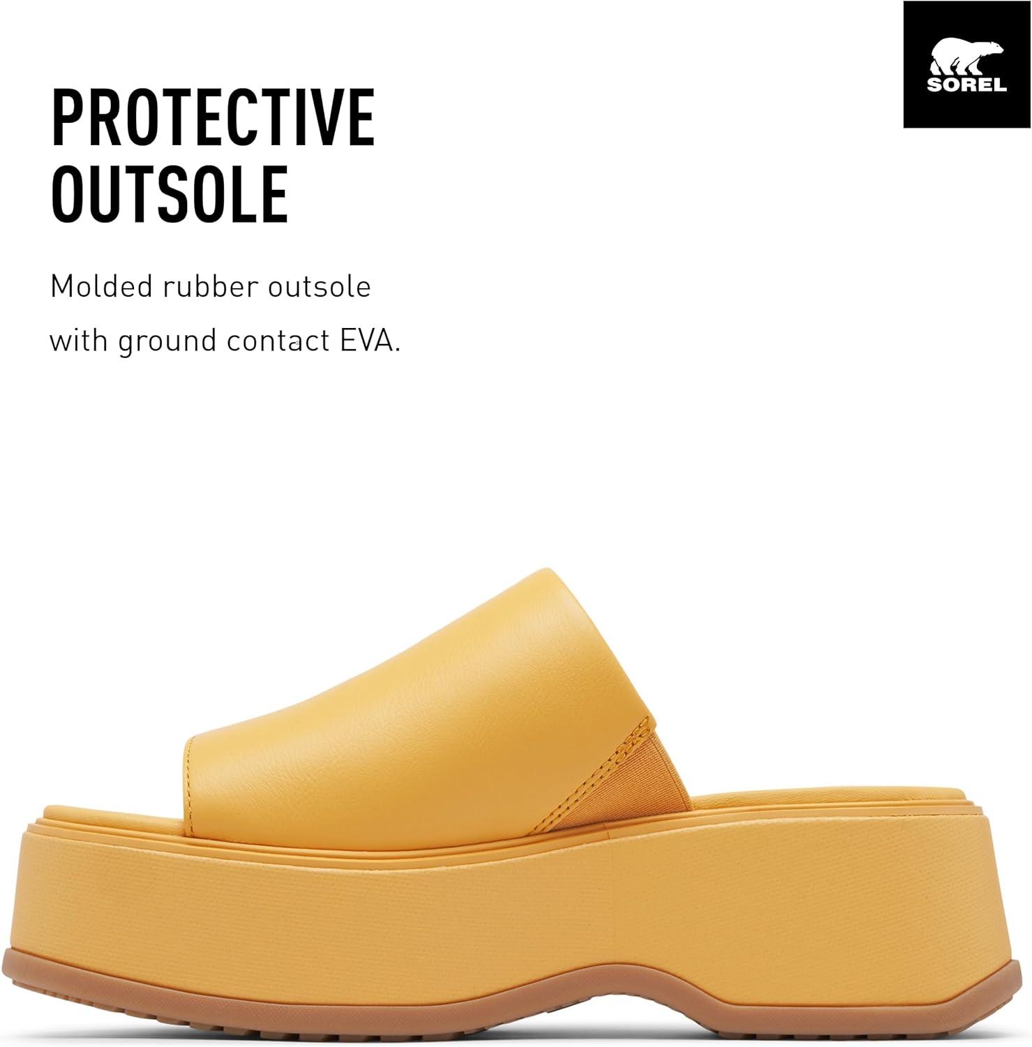 imageSOREL Womens Dayspring Slide SandalsYellow Ray Yellow Ray