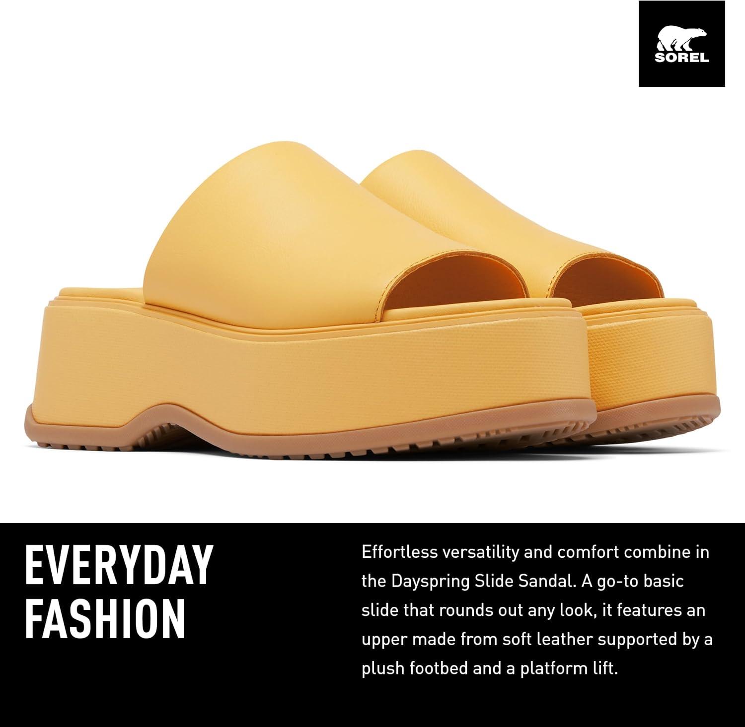 imageSOREL Womens Dayspring Slide SandalsYellow Ray Yellow Ray