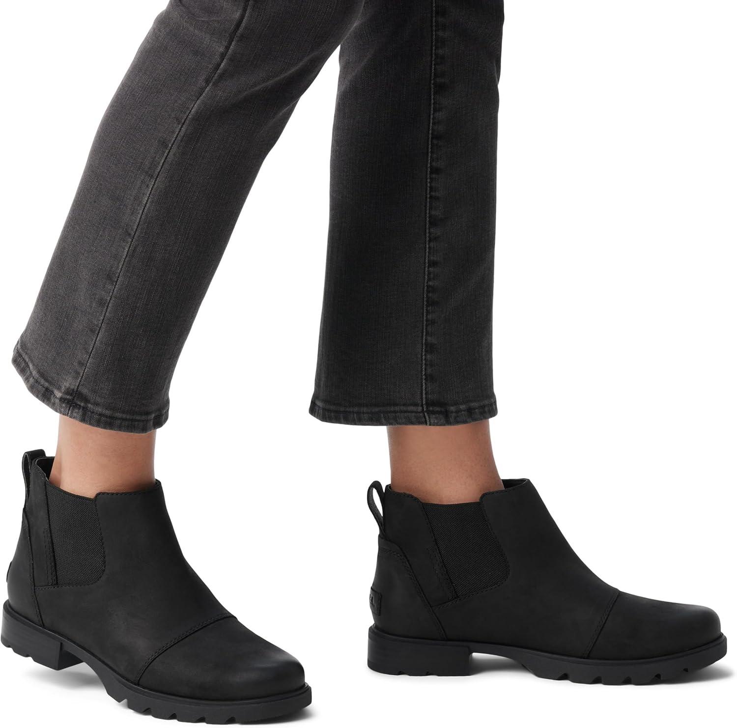 imageSOREL Womens Emelie lll Chelsea Waterproof BootBlack Black