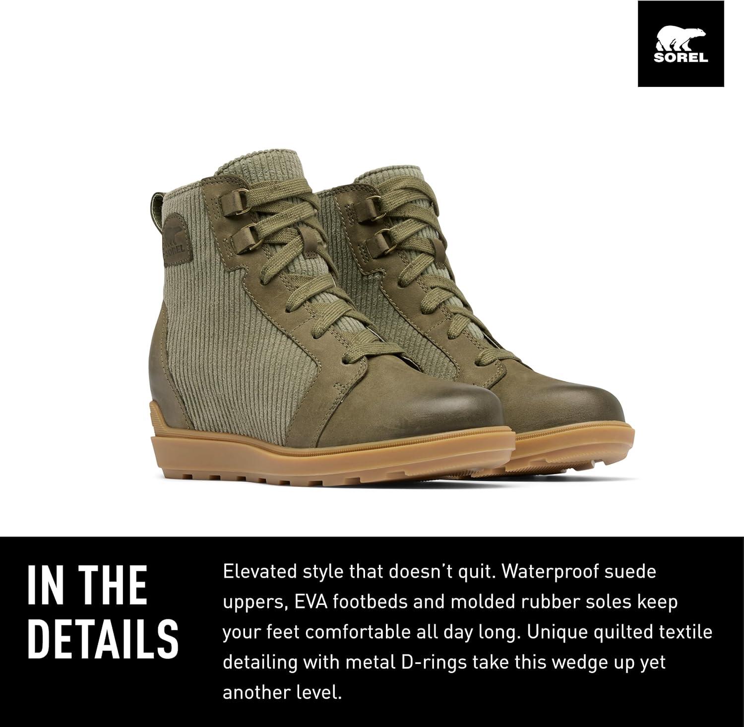 imageSOREL Womens Evie II NW Lace BootsStone Green Gum 17