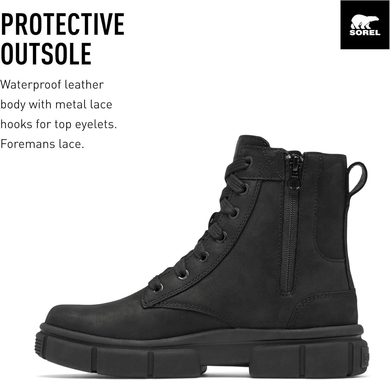 imageSOREL Womens Explorer STRT Lace BootBlackBlack