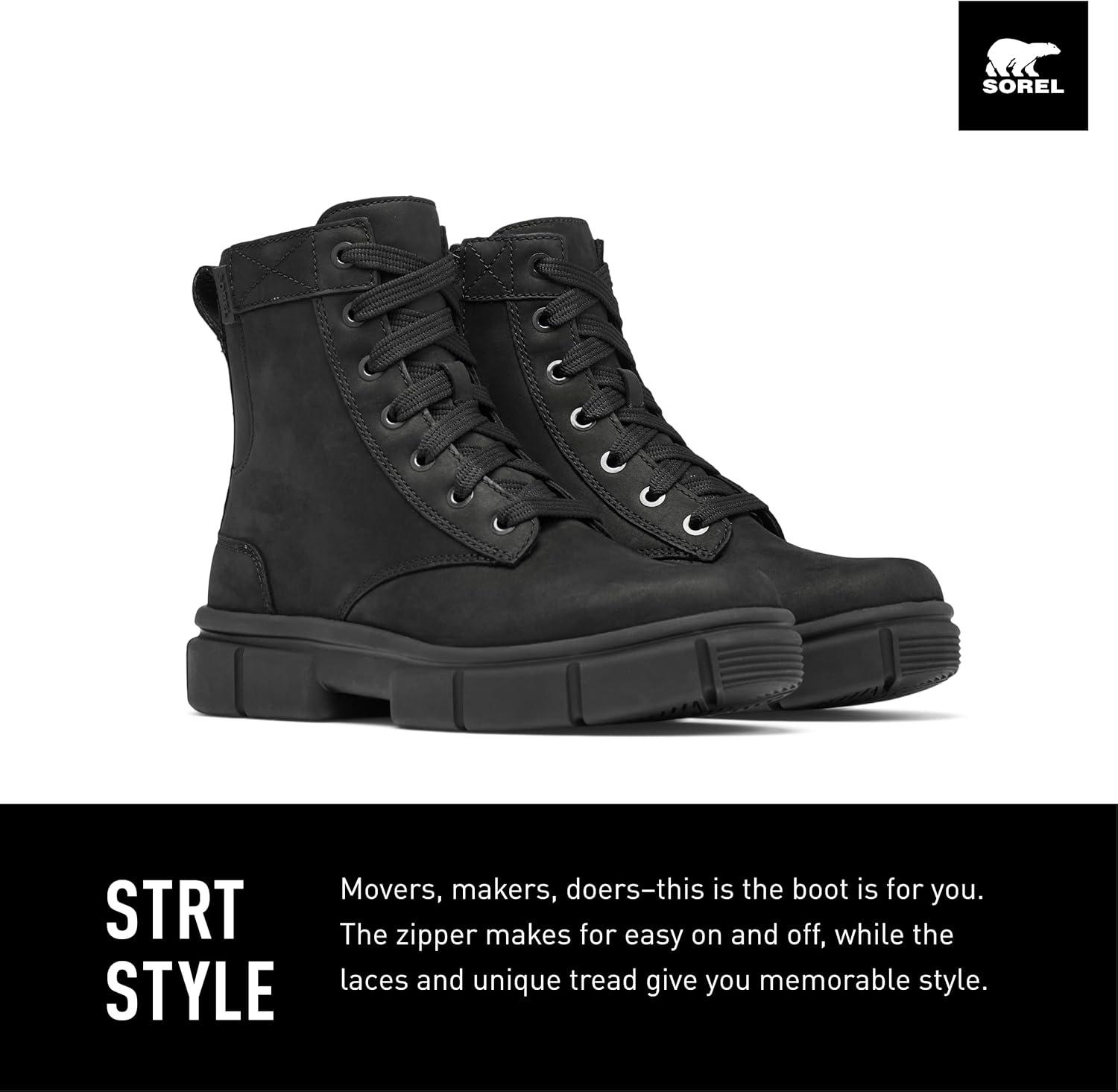 imageSOREL Womens Explorer STRT Lace BootBlackBlack