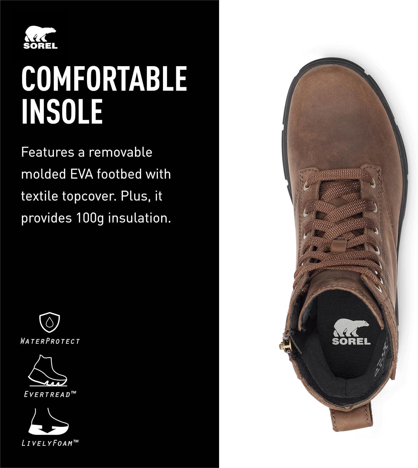 imageSOREL Womens Explorer STRT Lace BootTobaccoBlack